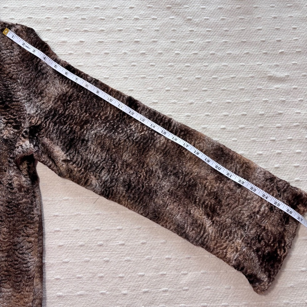 Pamela McCoy Vintage Woman Faux Fur Coat, Brown Size M - Picture 15 of 16